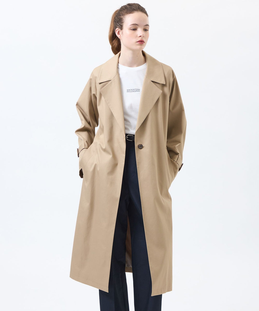 WEB&一部店舗限定】【AIRDRIE(エイドリー)】コットンギャバジン(コート