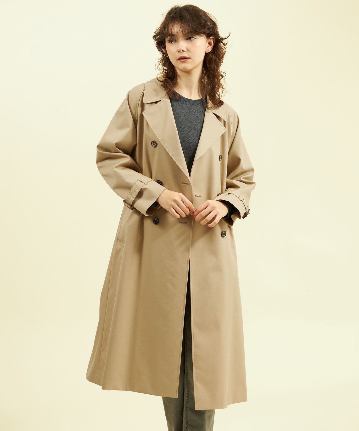 極美品✨MACKINTOSH PHILOSOPHY ベージュ トレンチコート WEB&一部店舗限定】ソフトギャバジントレンチコート(コート