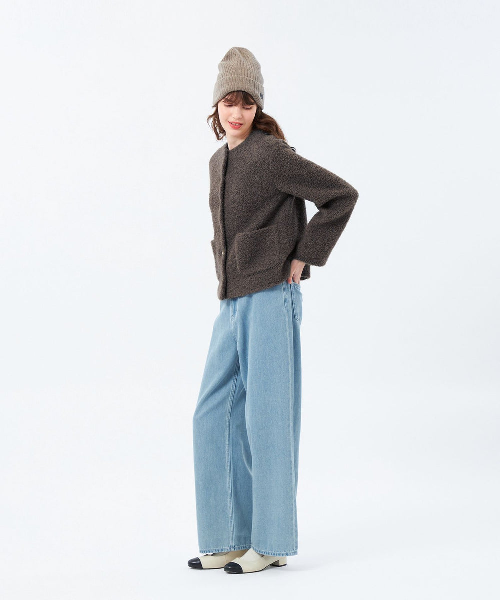 HESSLE（ヘスル）】ノーカラーショートコート(コート)｜MACKINTOSH