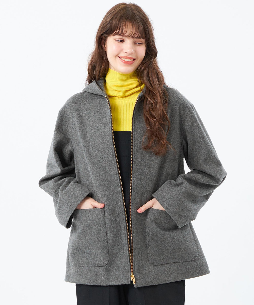 【マッキントッシュフィロソフィー】ウール　フーデッド　ショート　コート　ビーバー ショートビーバーフードコート(コート)｜MACKINTOSH PHILOSOPHY