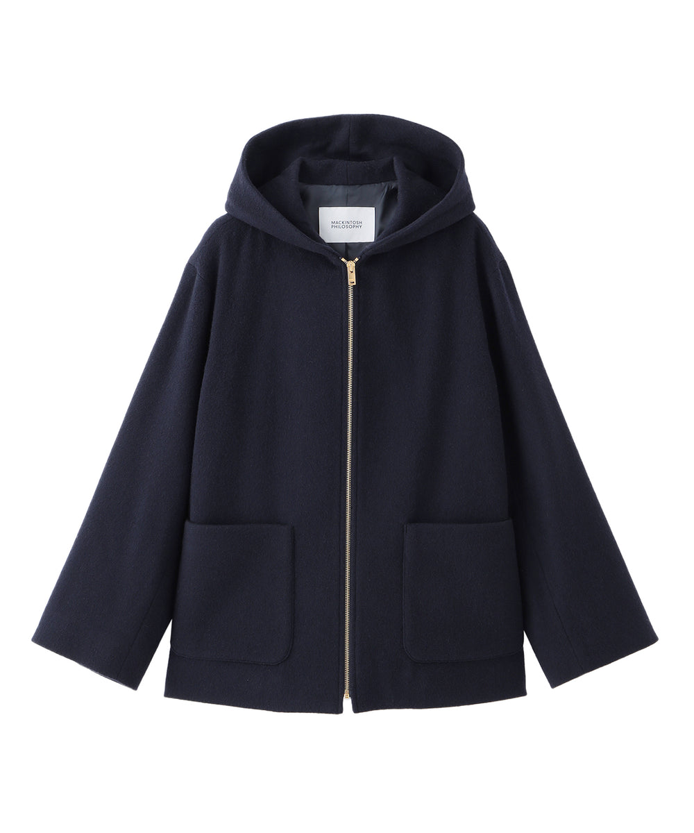 MACKINTOSH PHILOSOPHY ショートビーバーノーカラーコート MACKINTOSH PHILOSOPHY（ﾏｯｷﾝﾄｯｼｭ ﾌｨﾛｿﾌｨｰ）の「ショート