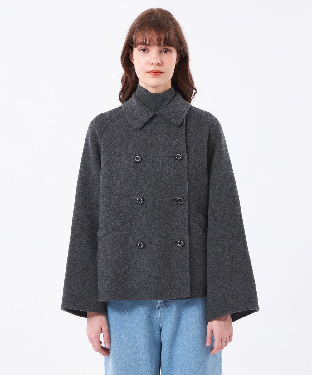 マッキントッシュフィロソフィー　ウール　ピーコート　着用感のない美品 マッキントッシュフィロソフィー ウール ピーコート 着用感の