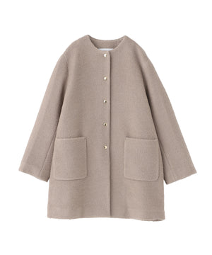 マッキントッシュフィロソフィー 現行タグ ウール パイル ノーカラー コート WEB&一部店舗限定】ウールパイルノーカラーコート(コート)｜MACKINTOSH