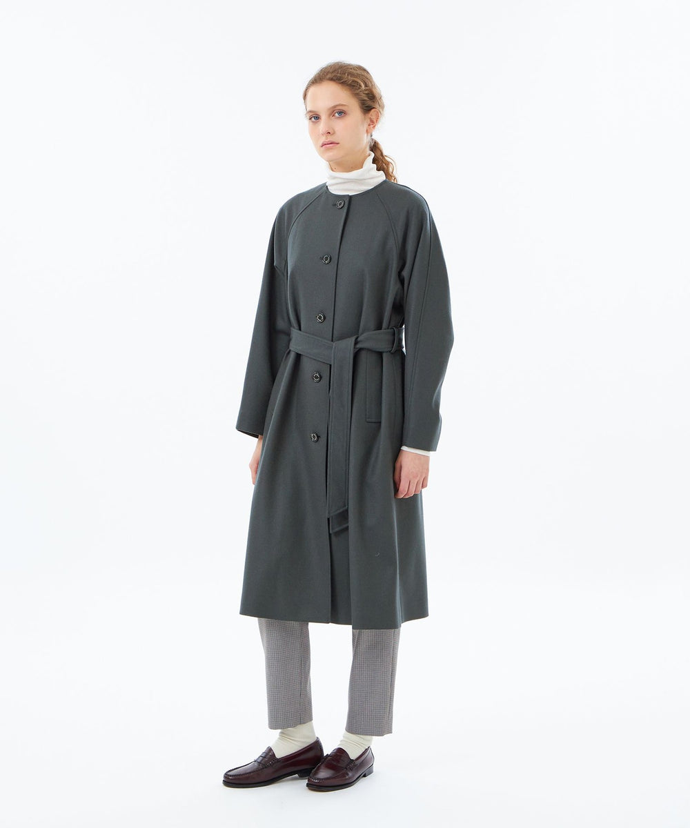 WEB&一部店舗限定】メルトンノーカラーコート(コート)｜MACKINTOSH
