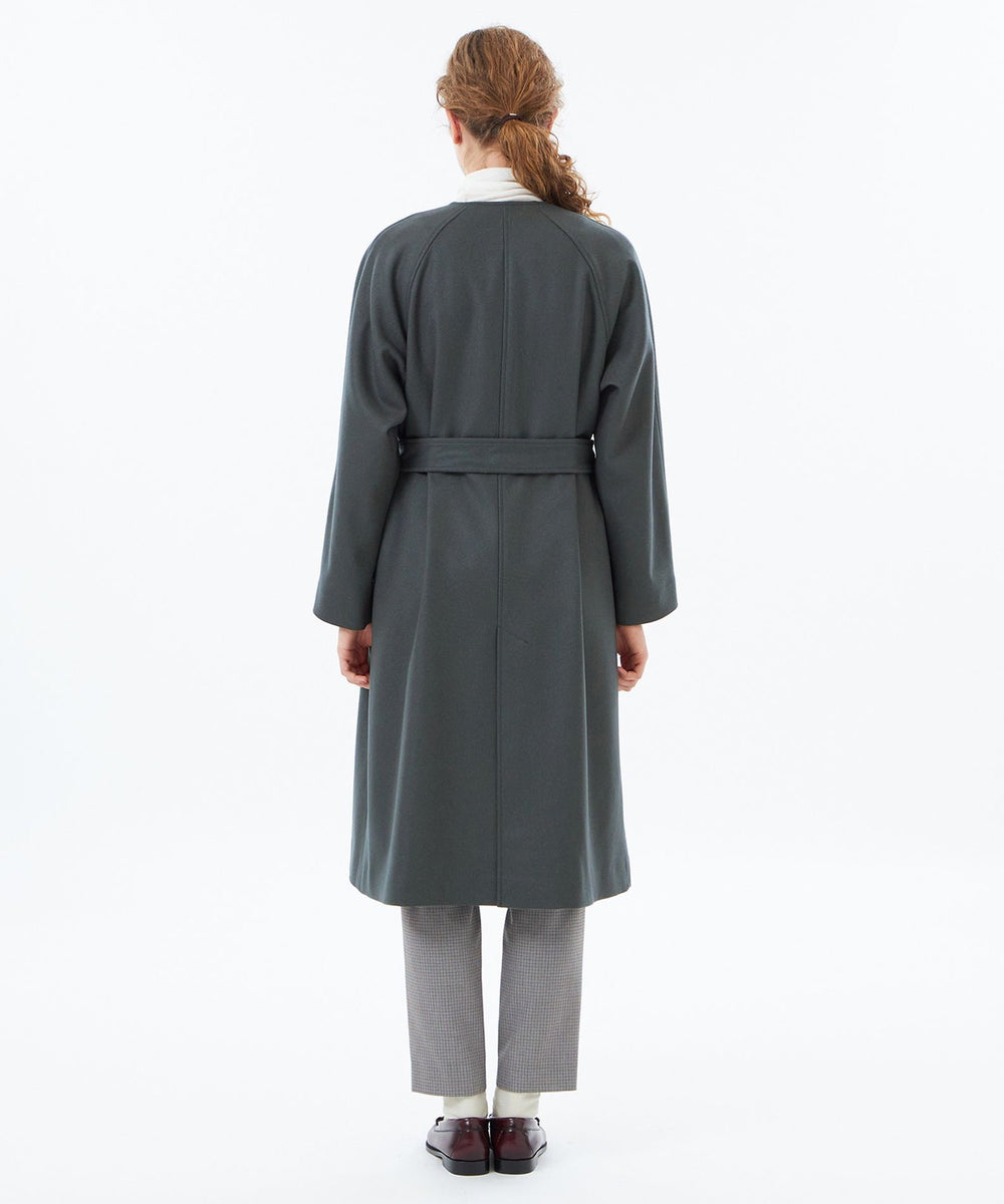 WEB&一部店舗限定】メルトンノーカラーコート(コート