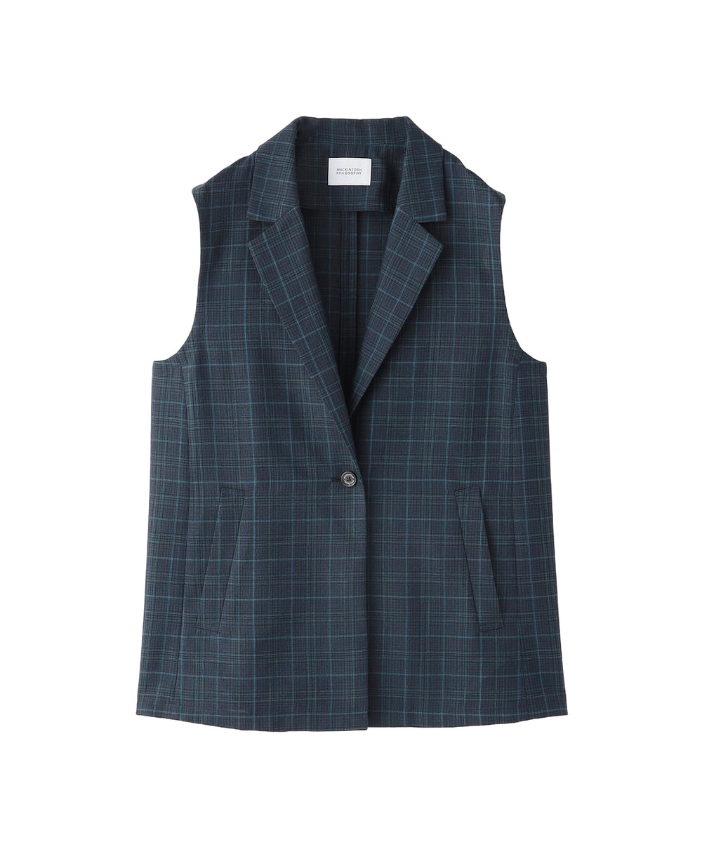 バスケットチェックテーラードジレ(ブルゾン)｜MACKINTOSH PHILOSOPHY