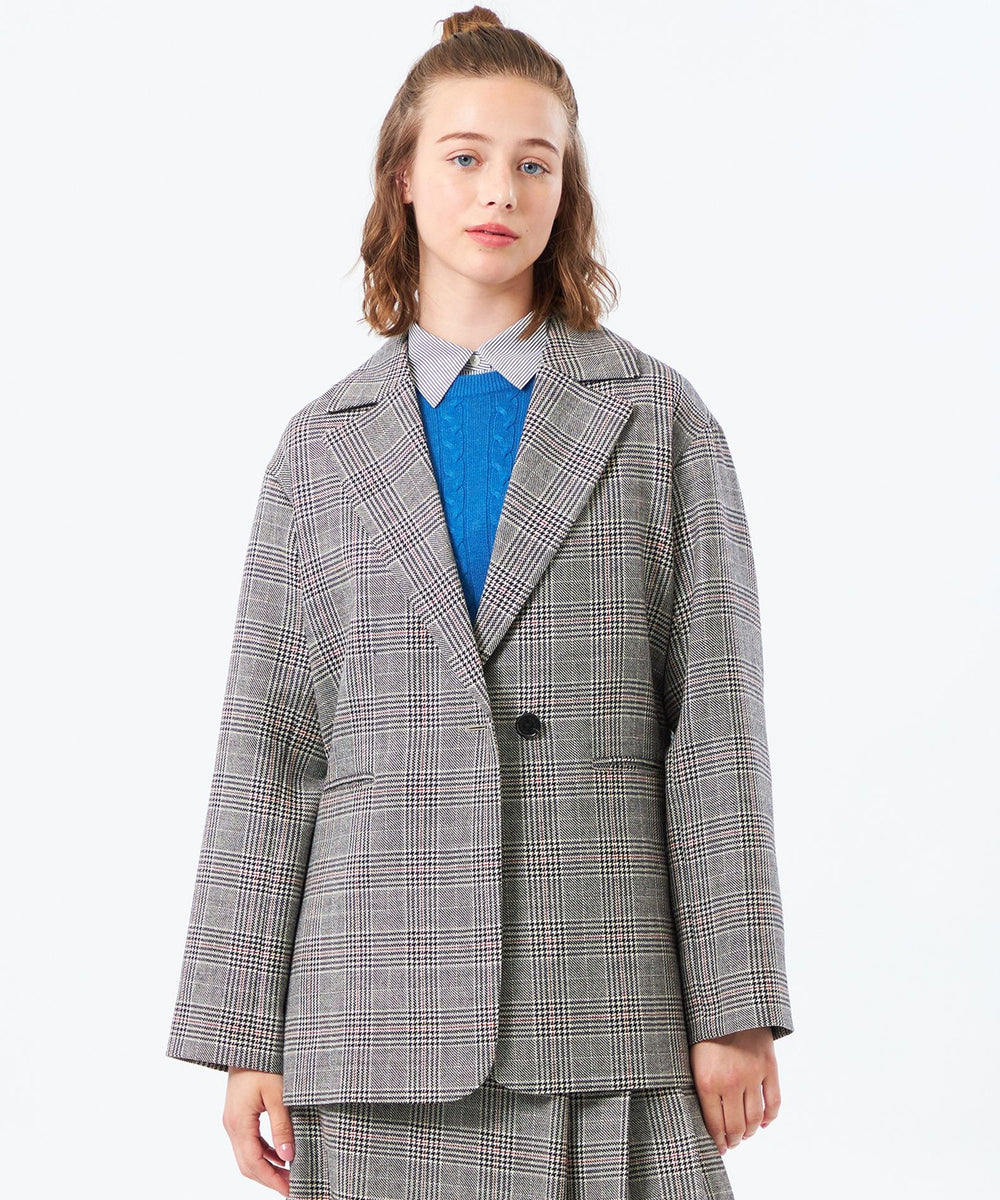 【新品】マッキントッシュフィロソフィー テーラードジャケット ブレザー チェック GREY LABEL ブリティッシュチェックブレザー(ジャケット