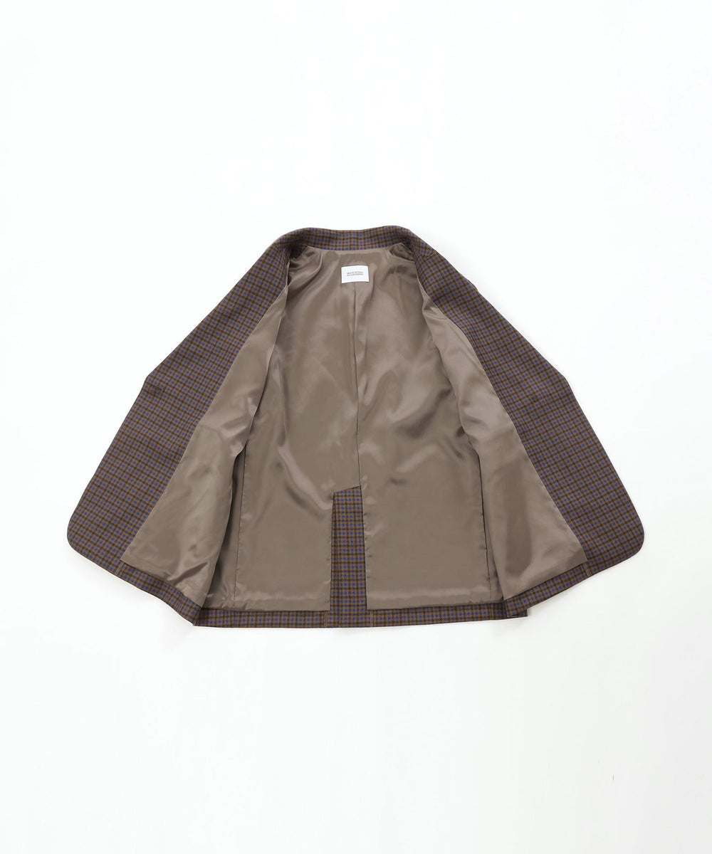 MACKINTOSH PHILOSOPHY チェック柄ジャケット 40 GREY LABEL ブリティッシュチェックブレザー(ジャケット