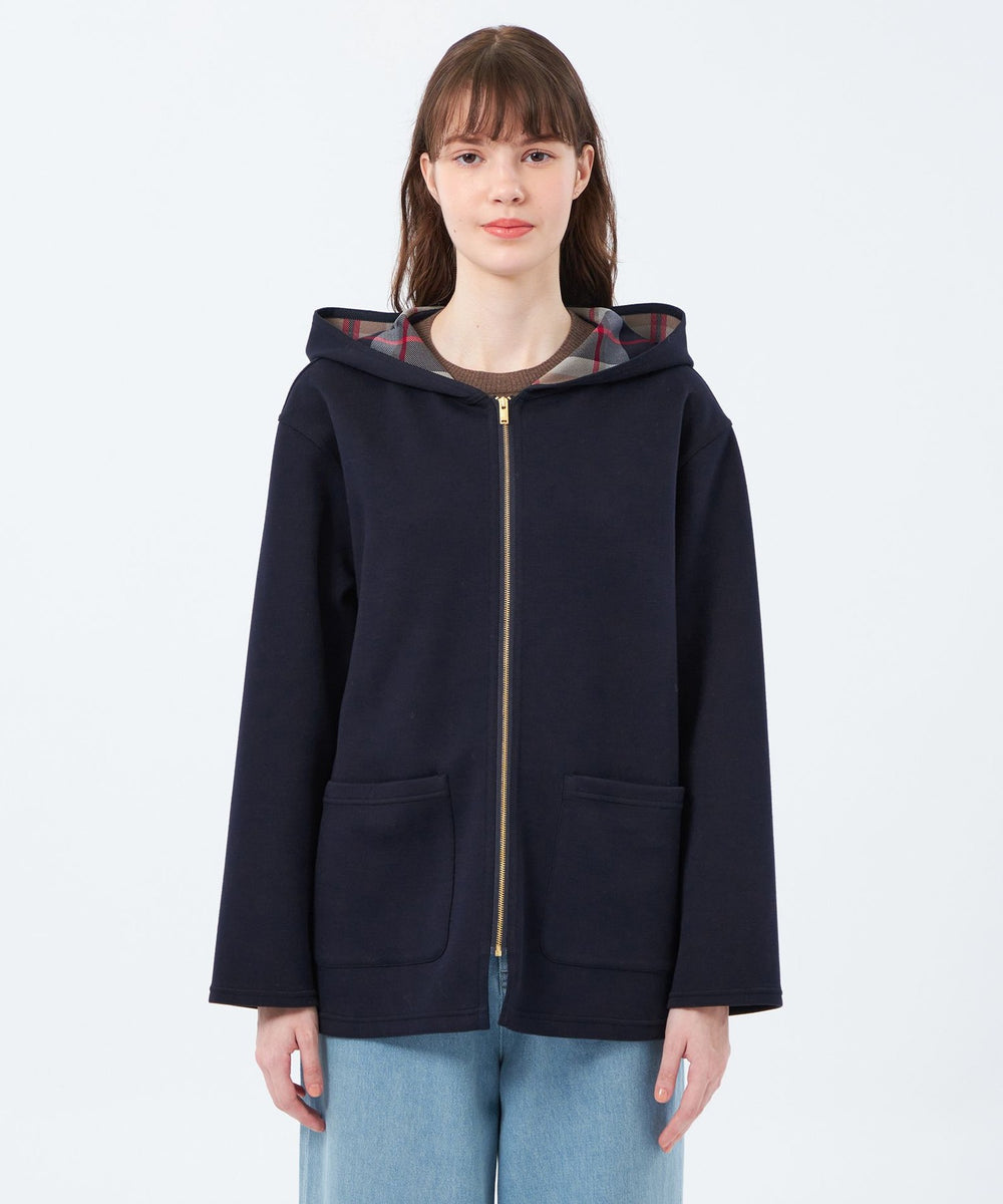 ハウスチェックダンボールコーディガン ミドル(ブルゾン