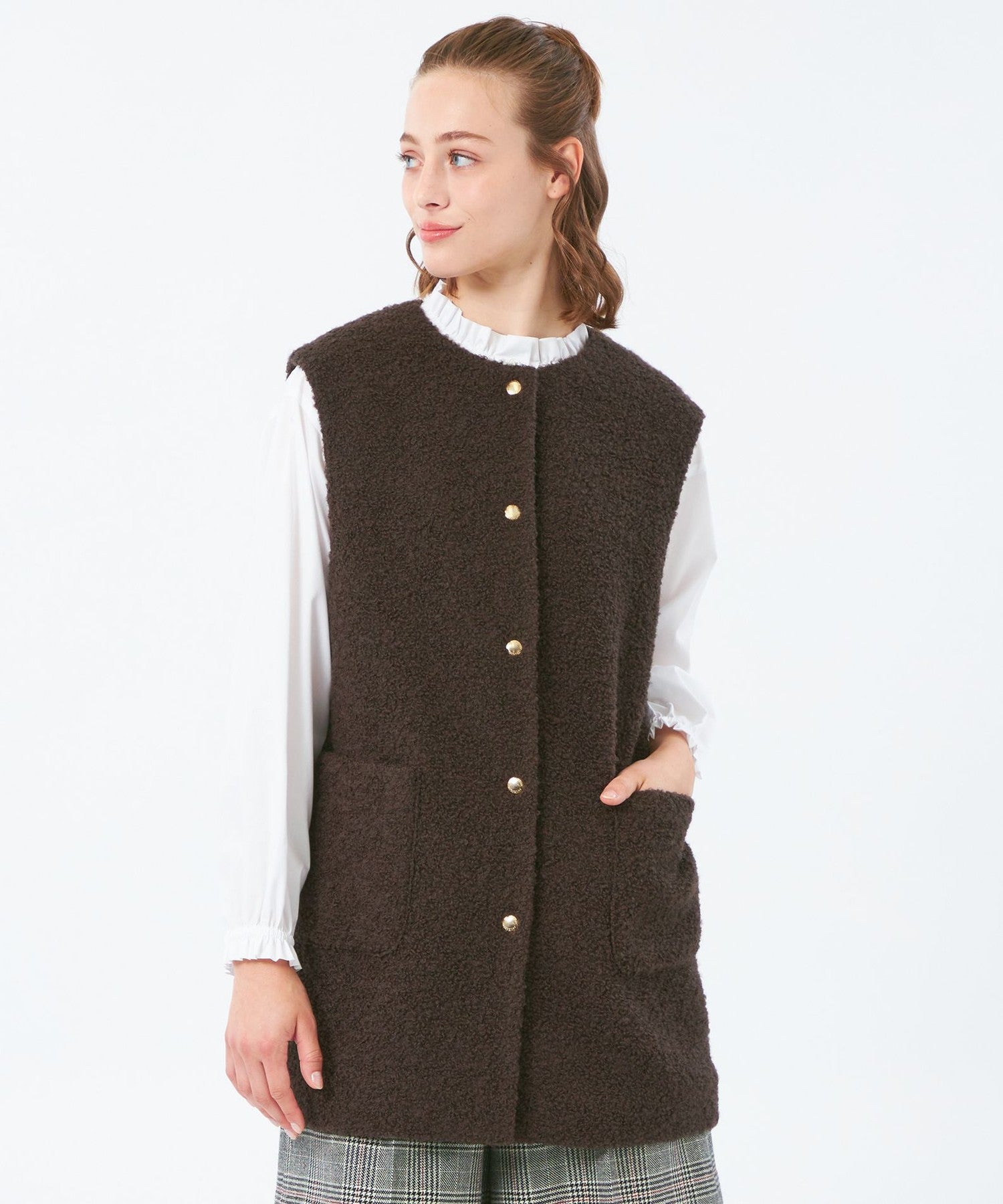 2301-H5F1865155__A,55,モデル身長175cm 着用サイズ：38