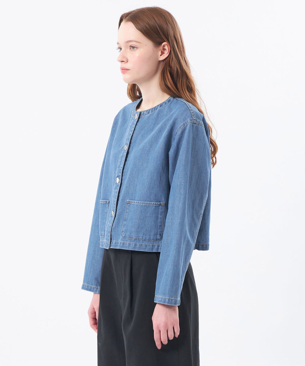 マッキントッシュフィロソフィー デニムジャケット　生デニム mackintosh セール】 コットンリネンデニムジャケット （ブルゾン