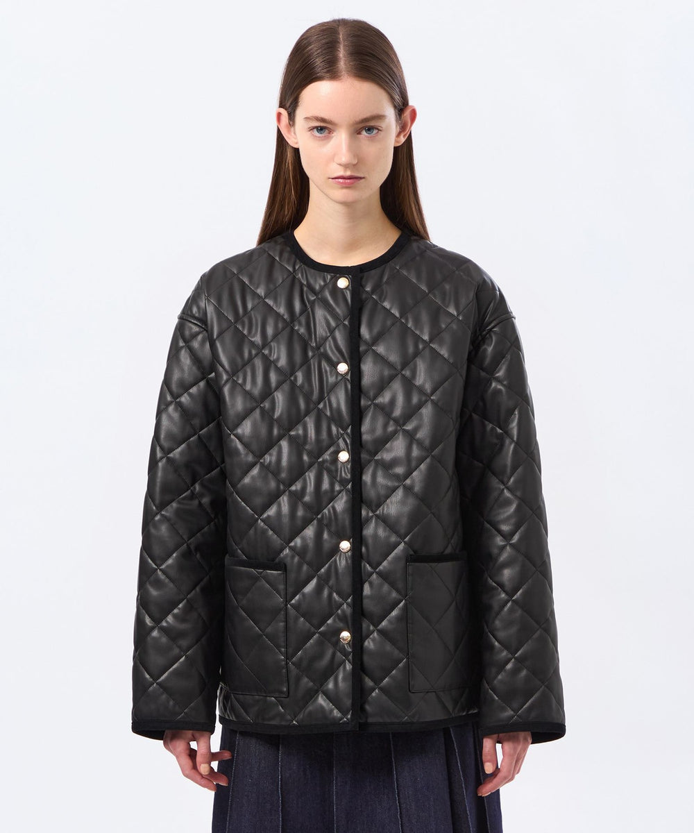 WEB&一部店舗限定】【ROYTON MIDDL WIDE】Faux Leather(ブルゾン