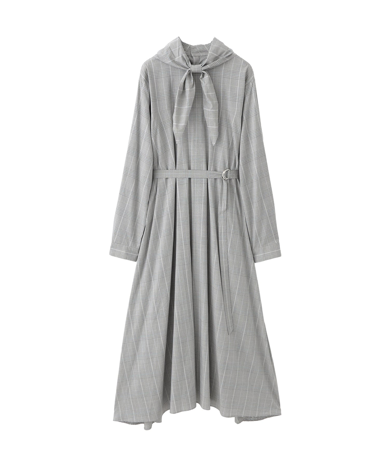 [美品]MACKINTOSH PHILOSOPHY ロングワンピース チェック柄 スタンドカラーチェックワンピース(ワンピース)｜MACKINTOSH