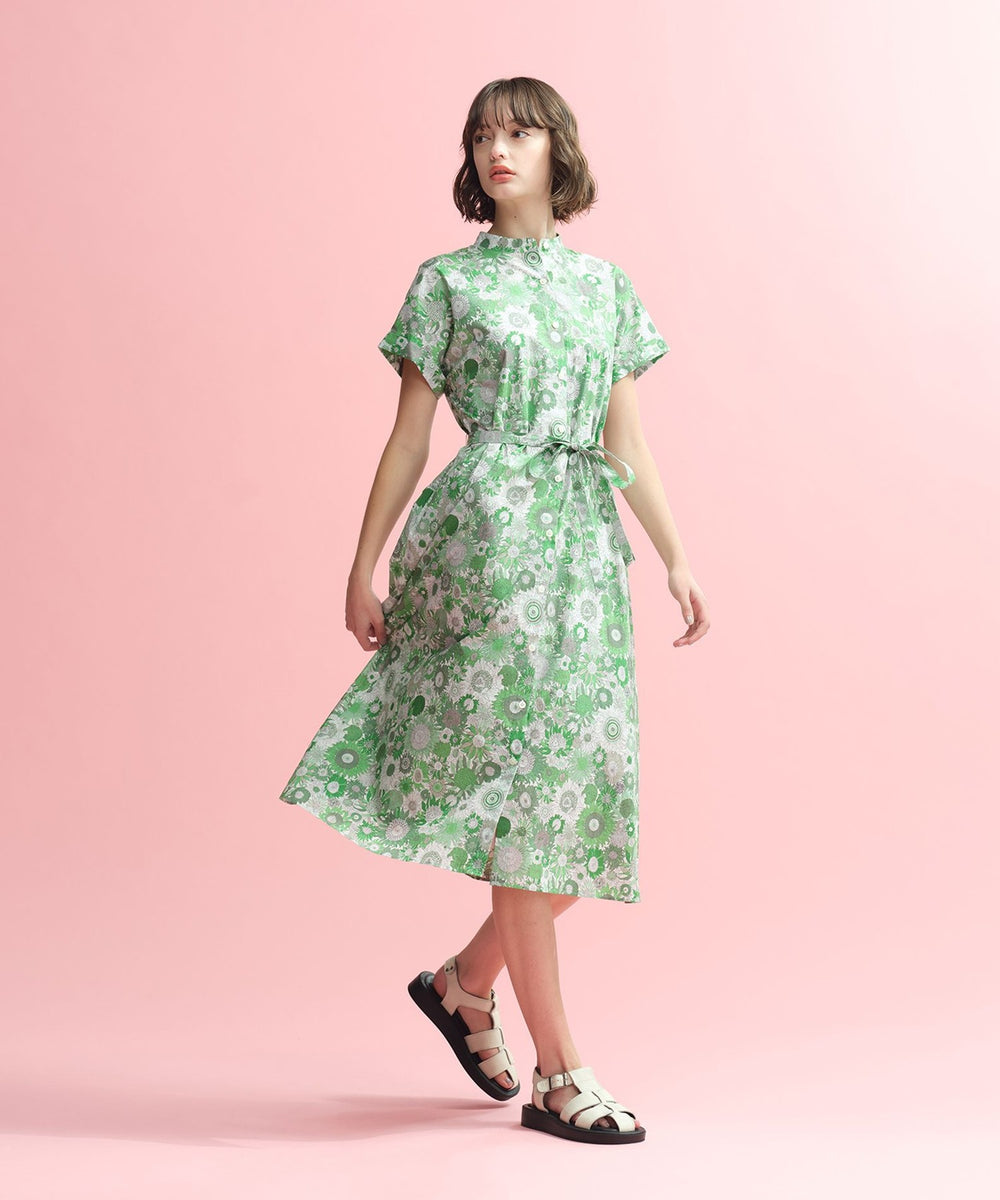 未着用マッキントッシュフィロソフィー　バンドカラーシャツワンピース大きめゆったり ティアードシャツワンピース(ワンピース)｜MACKINTOSH