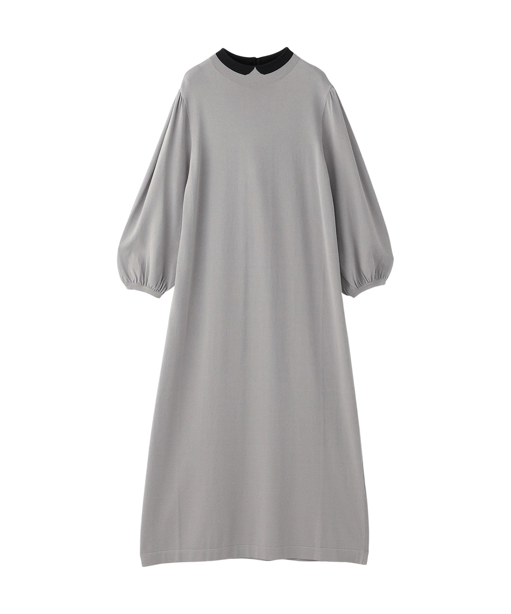25年秋冬モデル】Cleric Collar Knit サックワンピース