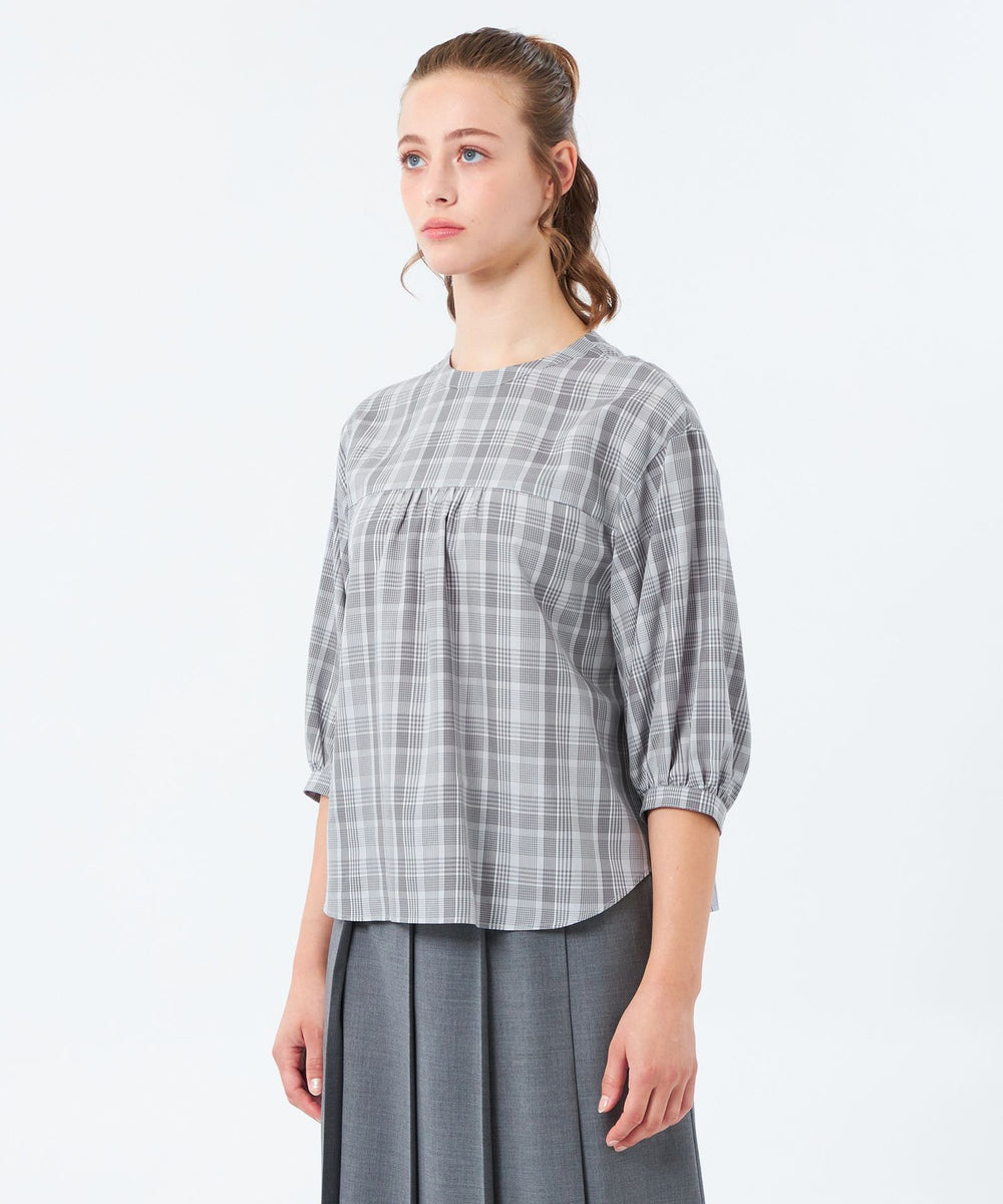 フロントギャザーチェックブラウス(トップス)｜MACKINTOSH PHILOSOPHY