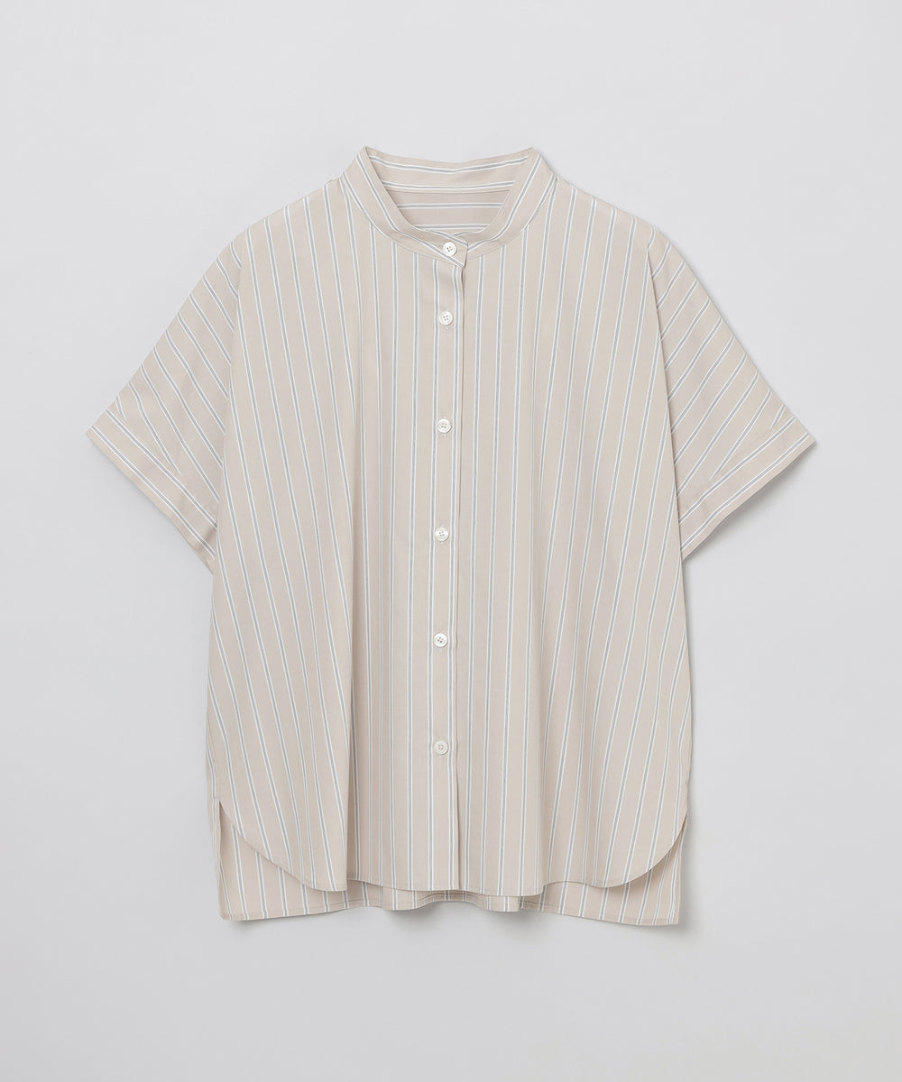バンドカラーストライプハーフシャツ(トップス)｜MACKINTOSH