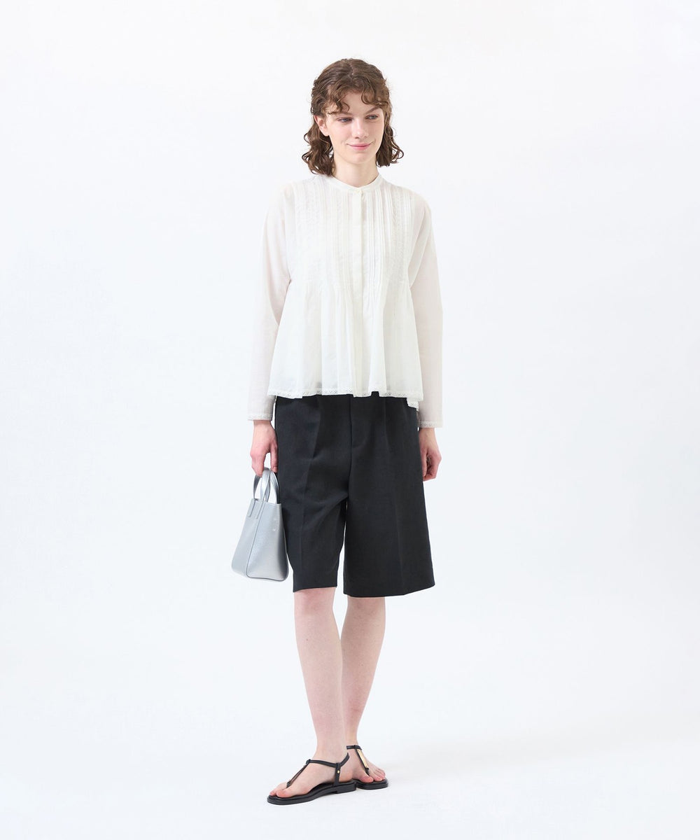 WEB&一部店舗限定】コットンシルクレースブラウス(トップス