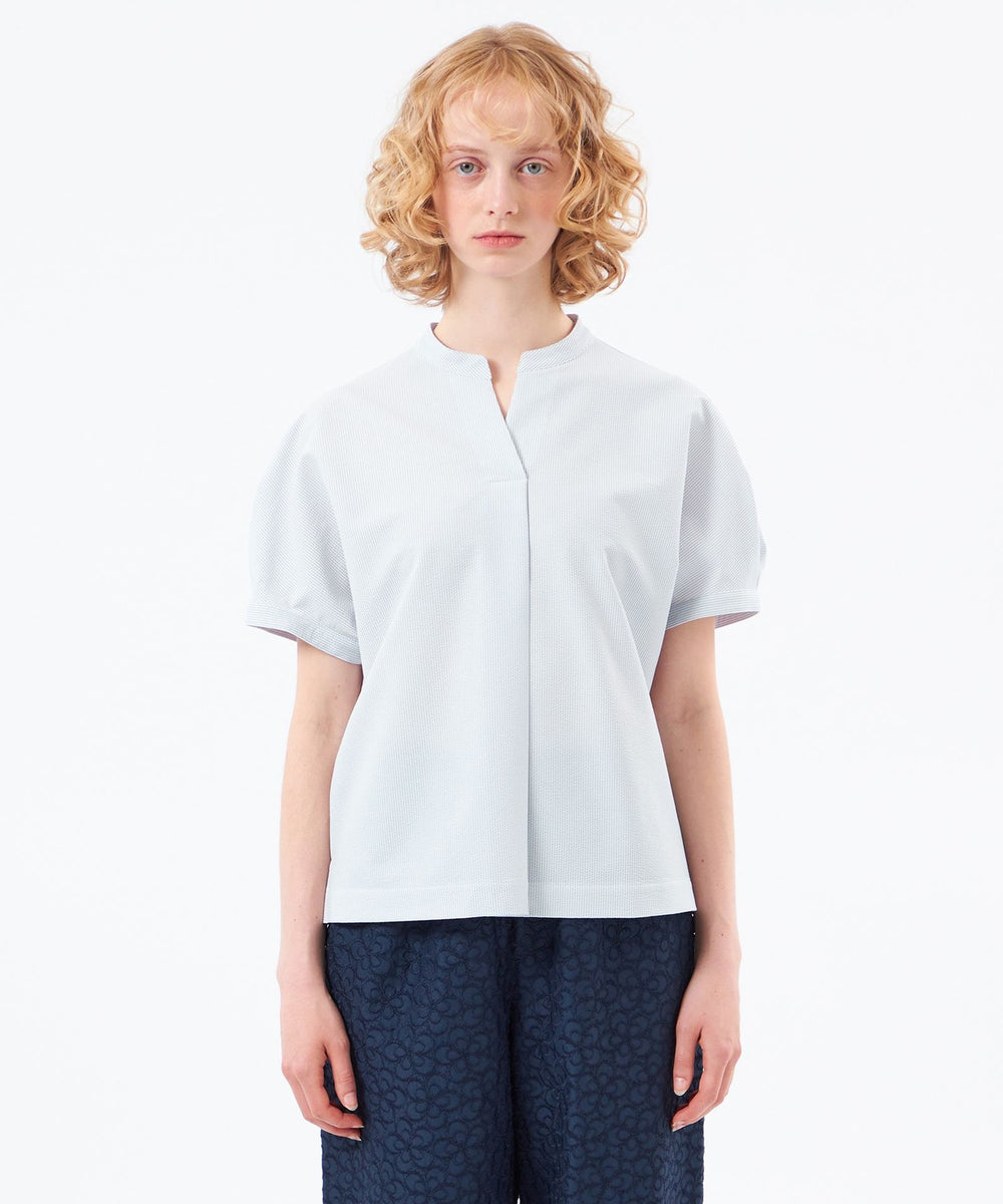 WEB&一部店舗限定】スキッパーサッカーブラウス(トップス)｜MACKINTOSH