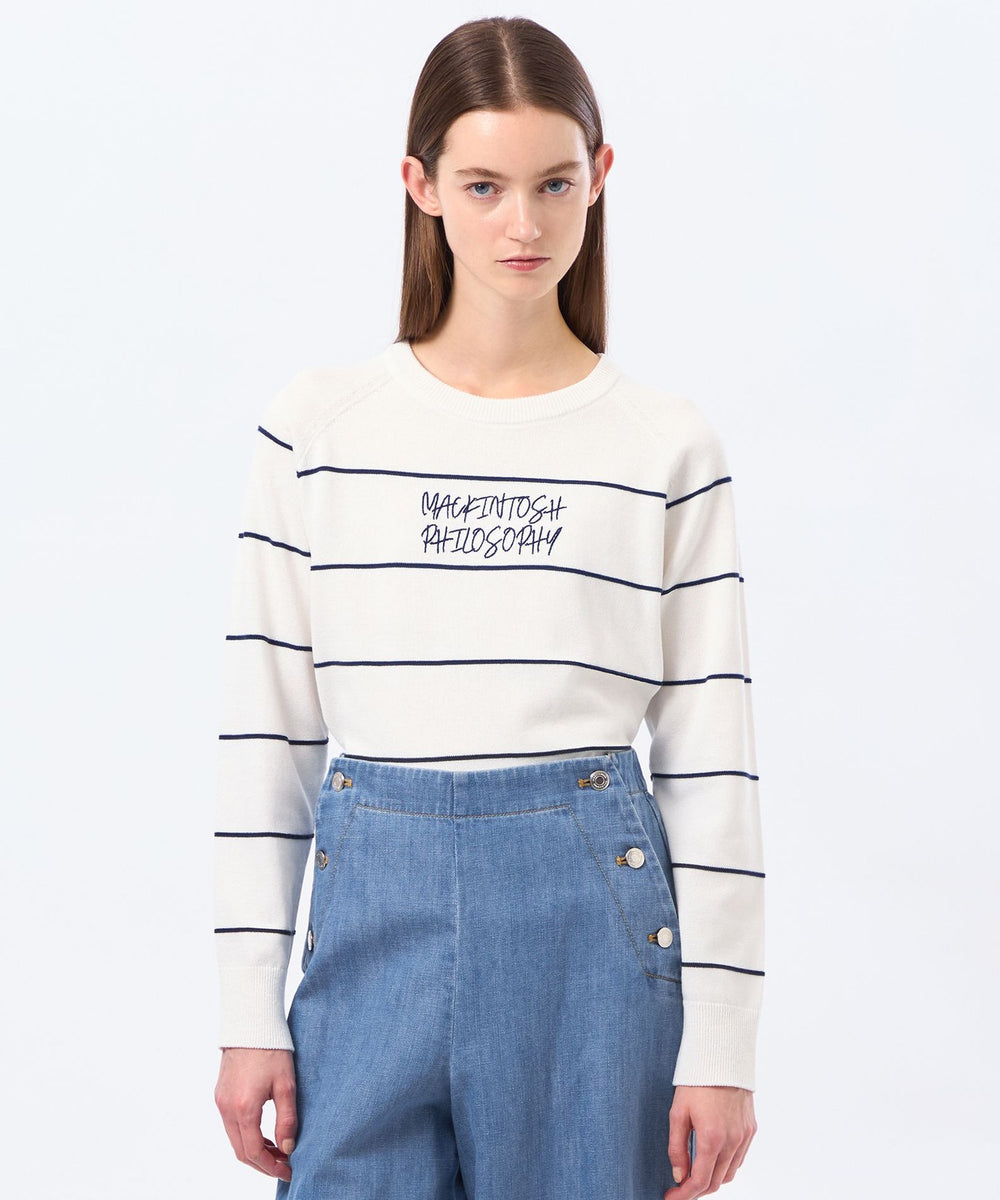 ライティングロゴボーダーニット(トップス)｜MACKINTOSH PHILOSOPHY