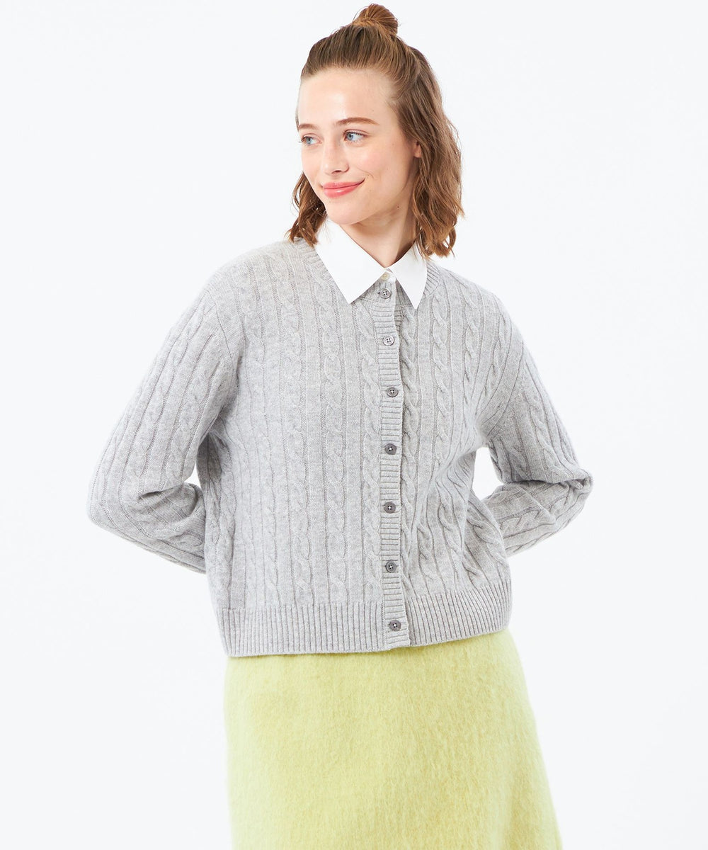 【美品】 マッキントッシュ ロンドン ニット カーディガン ケーブルニット ウールカシミヤケーブルカーディガン(トップス)｜MACKINTOSH