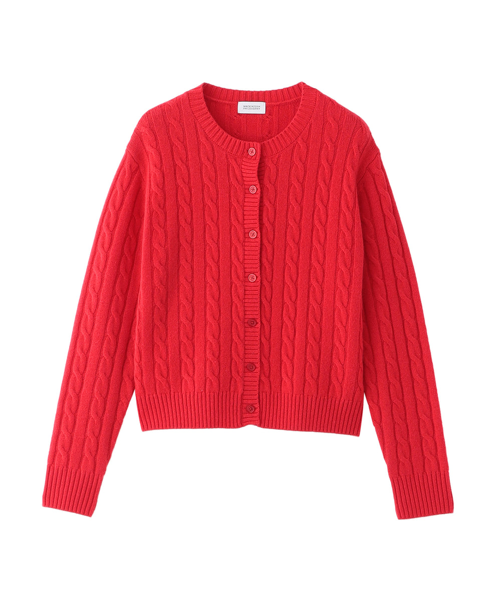 ウールカシミヤケーブルカーディガン(トップス)｜MACKINTOSH