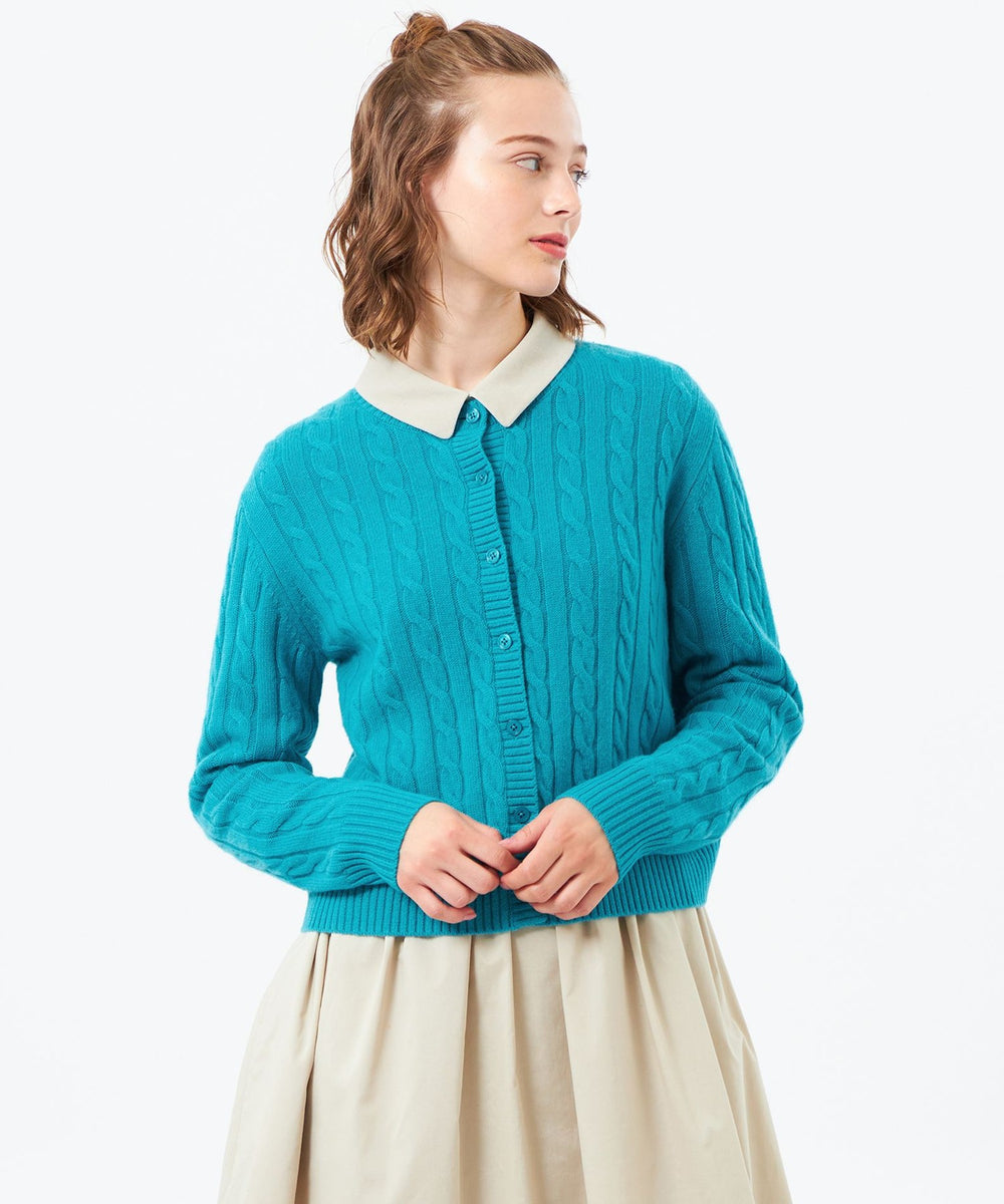 ウールカシミヤケーブルカーディガン(トップス)｜MACKINTOSH