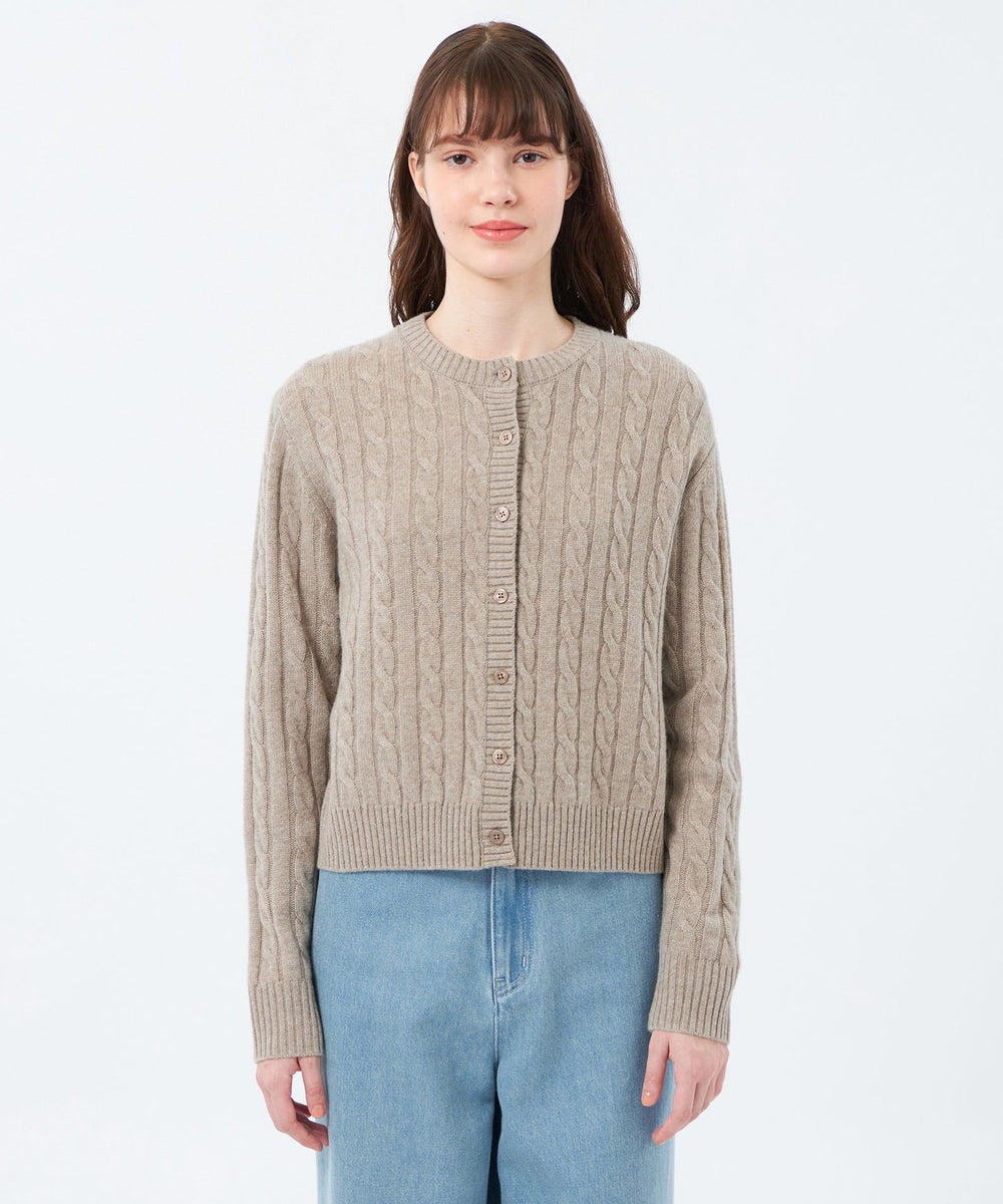 ウールカシミヤケーブルカーディガン(トップス)｜MACKINTOSH