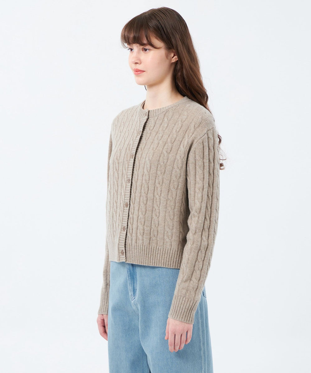 マカフィー☆ウールカシミアケーブルニット GREY LABEL ウールカシミヤケーブルニット(トップス)｜MACKINTOSH