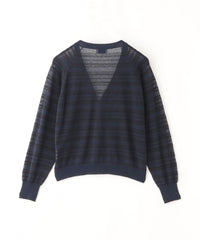 ブークレーボーダーVネックカーデ(トップス)｜MACKINTOSH PHILOSOPHY