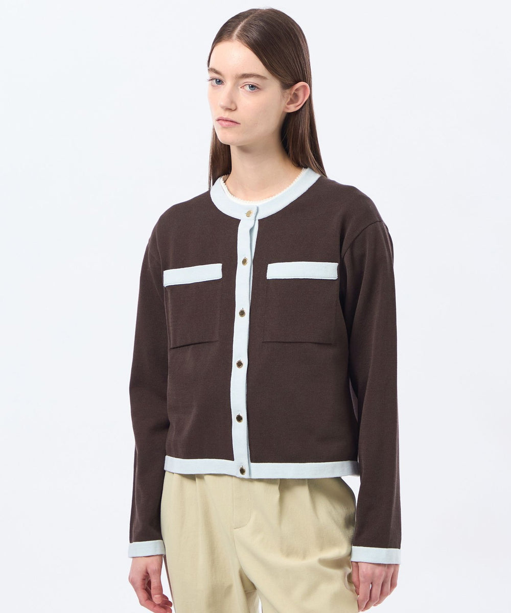 マッキントッシュフィロソフィー リネンコットンカーディガン 金ボタン 羽織り MACKINTOSH PHILOSOPHY（マッキントッシュフィロソフィー