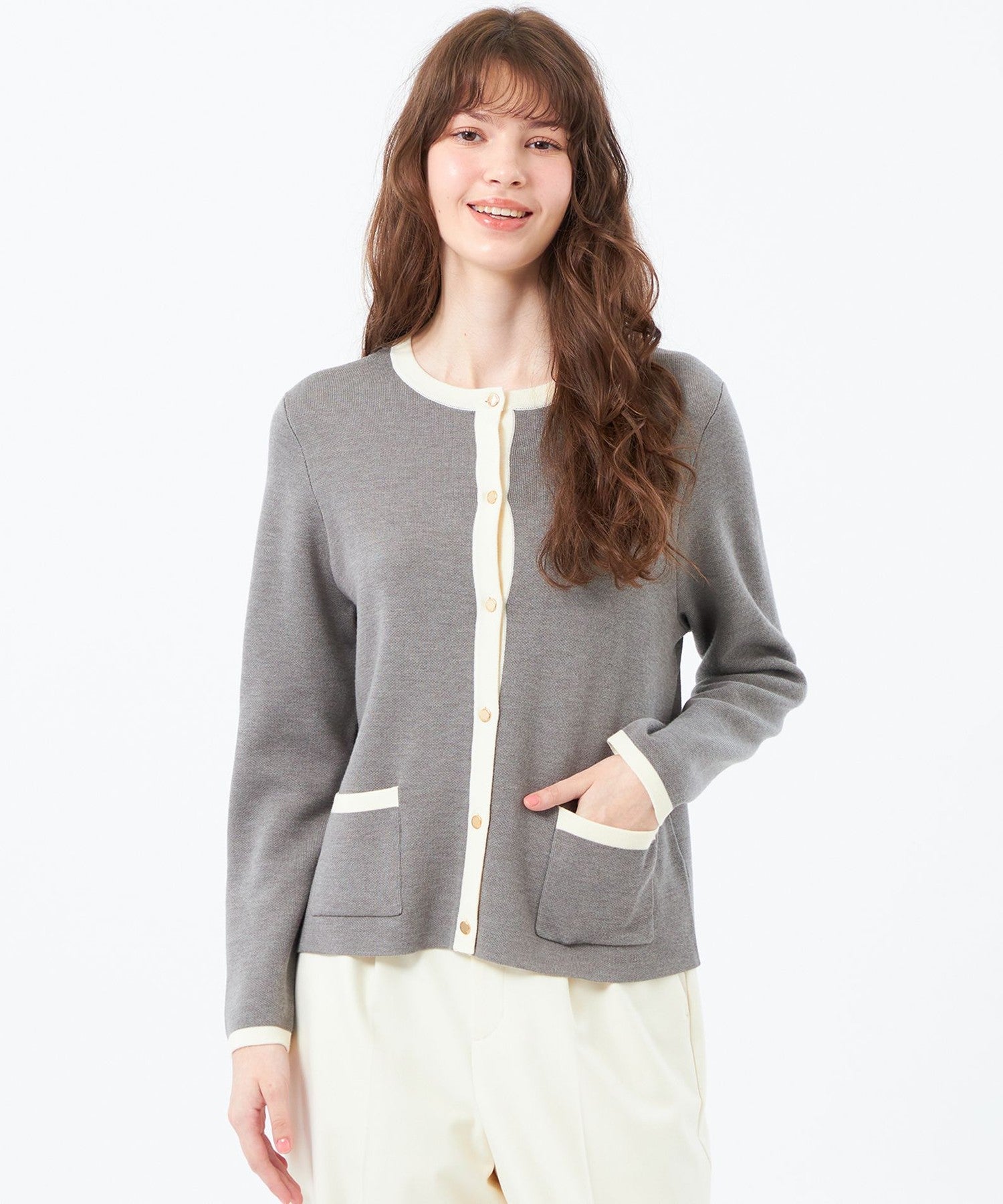 2301-H5N0761008__A,08,モデル身長173cm 着用サイズ：38