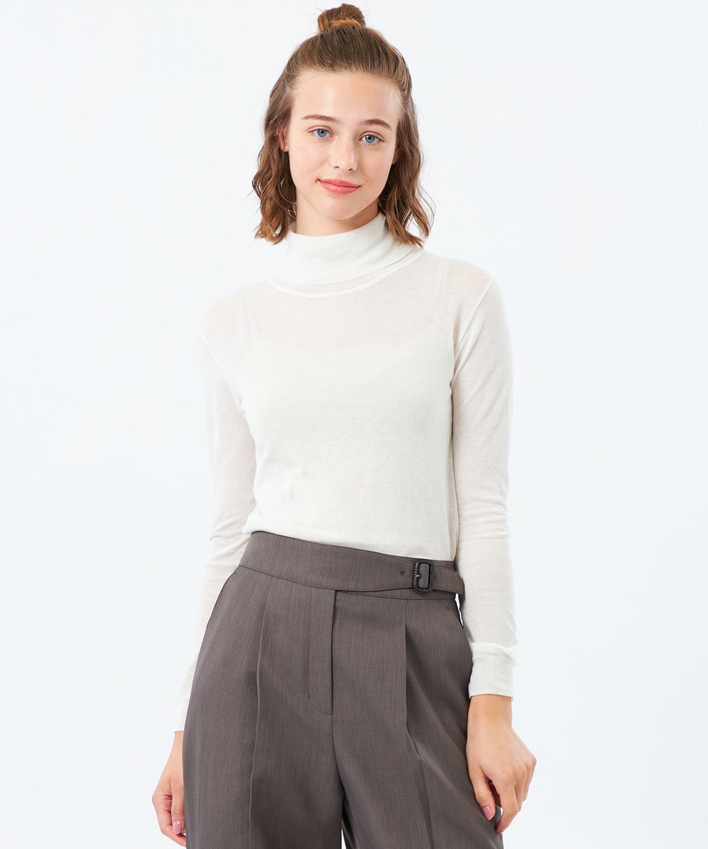 コンパクトコットンシアータートルニット(トップス)｜MACKINTOSH