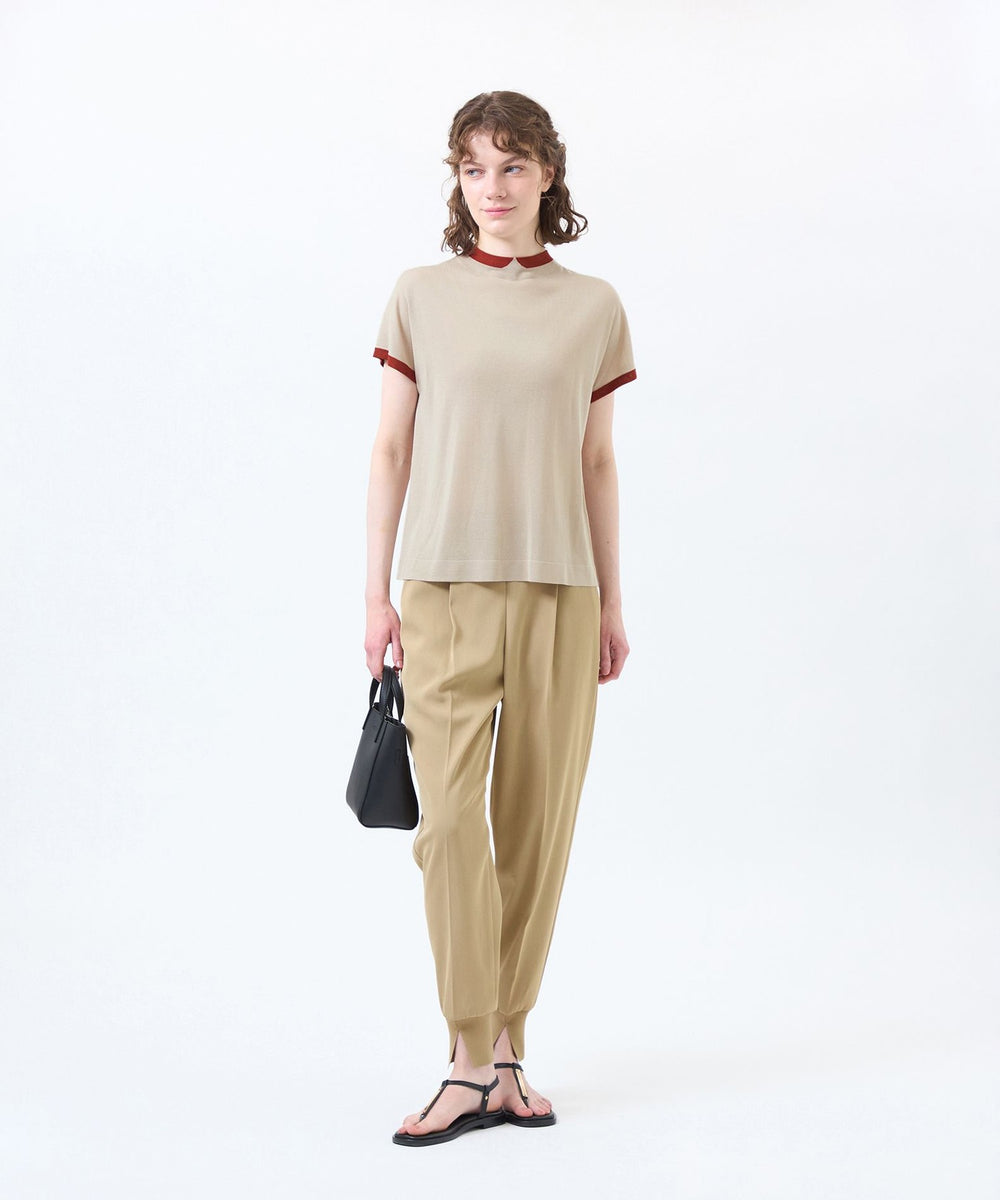 LEEweb/蛯原友里さん着用】【Cleric Collar Knit】シアードルマン