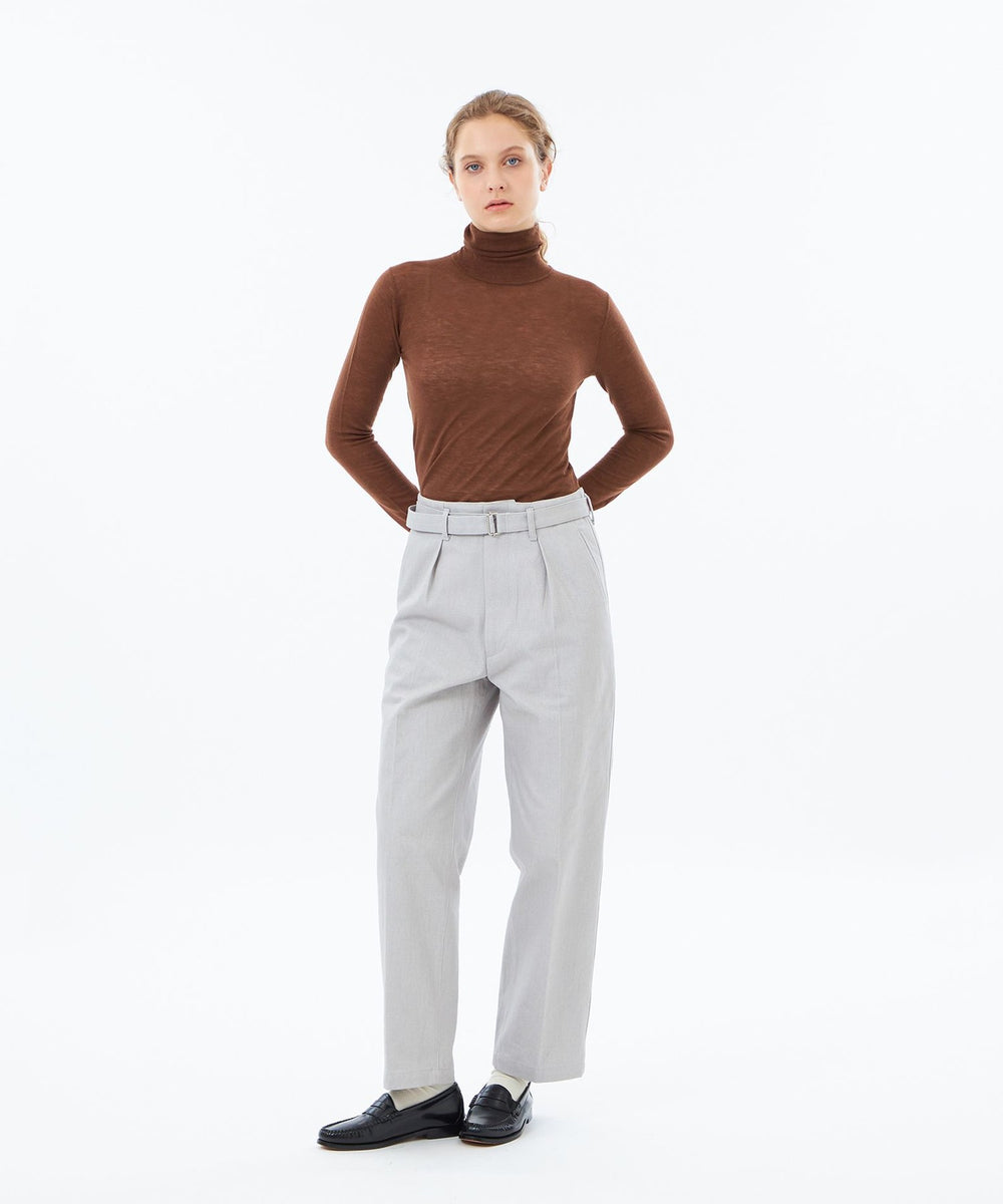 WEB&一部店舗限定】ファインウールハイゲージタートルニット(トップス