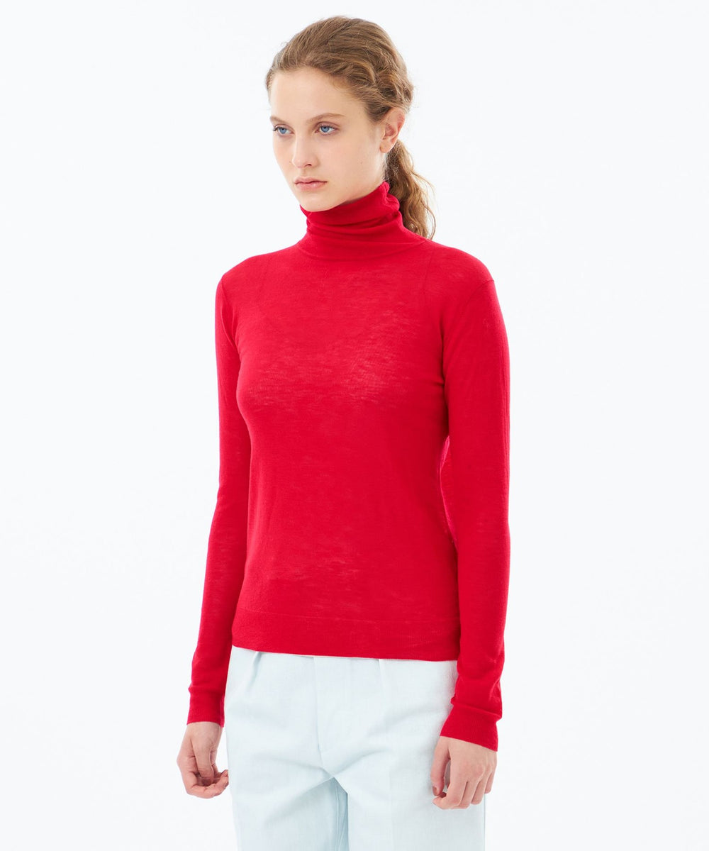 WEB&一部店舗限定】ファインウールハイゲージタートルニット(トップス