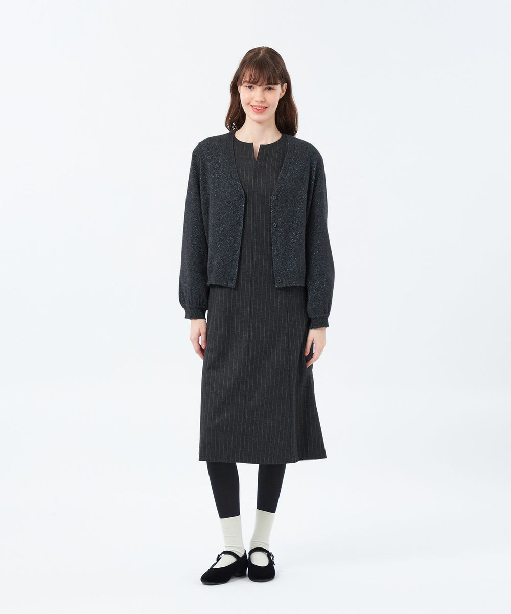 MACKINTOSH PHILOSOPHY 黒カーディガン 38 ニットコンビジャガードカーディガン(トップス)｜MACKINTOSH