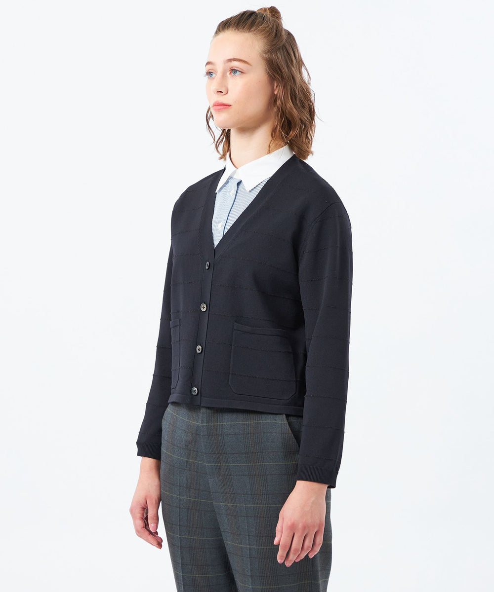 ラメボーダーVネックカーディガン(トップス)｜MACKINTOSH PHILOSOPHY