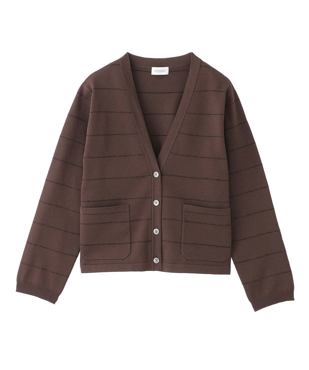 ラメボーダーVネックカーディガン(トップス)｜MACKINTOSH PHILOSOPHY