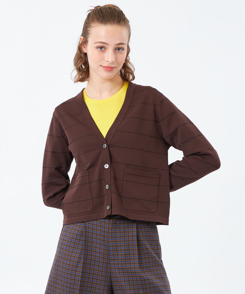 ラメボーダーVネックカーディガン(トップス)｜MACKINTOSH PHILOSOPHY