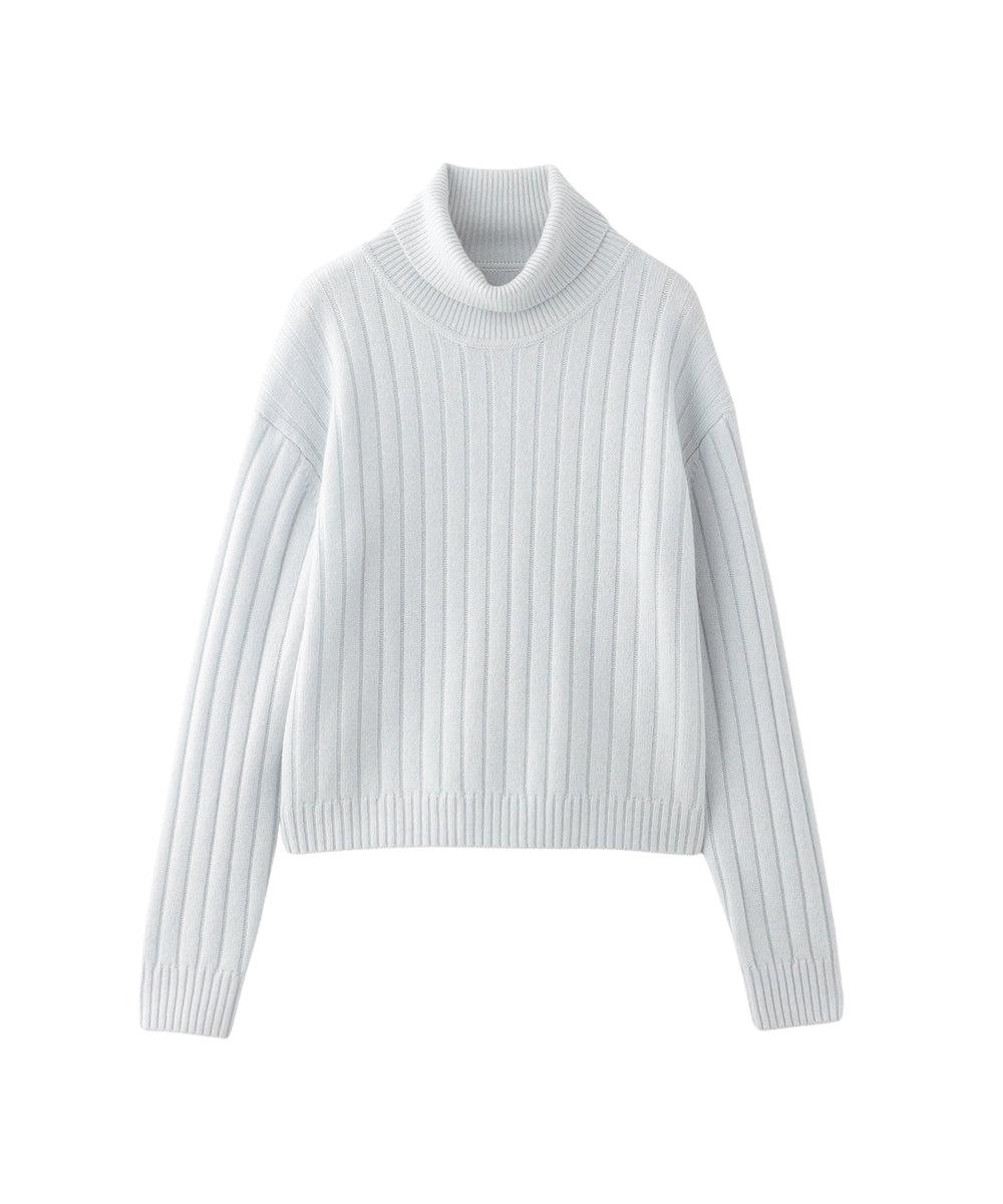 極美品✨マッキントッシュフィロソフィー　ニット　テーラード　霜降り　洗える　38 ウールカシミヤハイネックニット(トップス)｜MACKINTOSH PHILOSOPHY