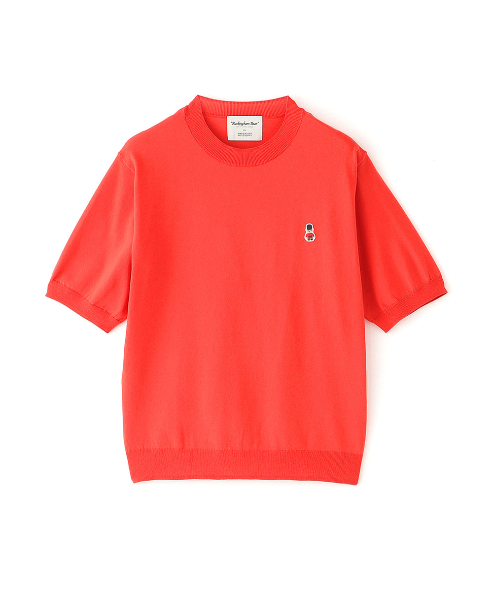 WEB&一部店舗限定】バッキンガムベア ワッペンクルーネックニット