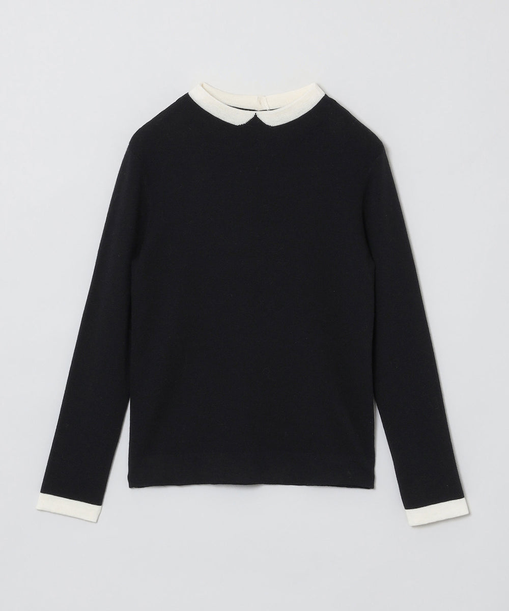 【金子綾さん着用】Cleric Collar Knit ロングスリーブ