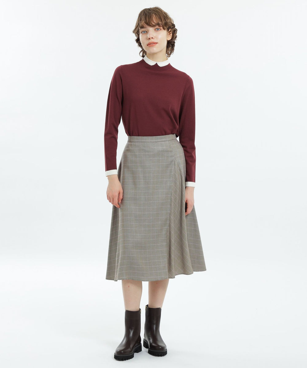 Cleric Collar Knit ロングスリーブプルオーバー(トップス