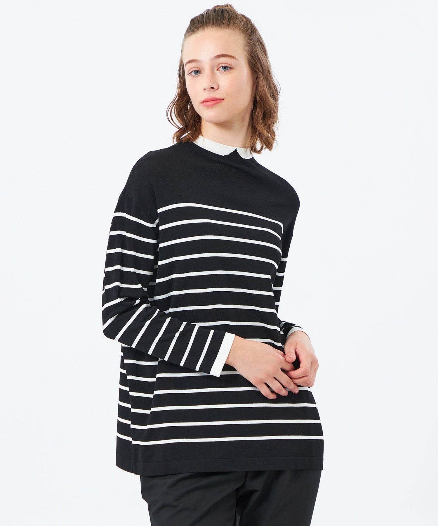 2301-H5N5160009__A,09,モデル身長175cm 着用サイズ：38