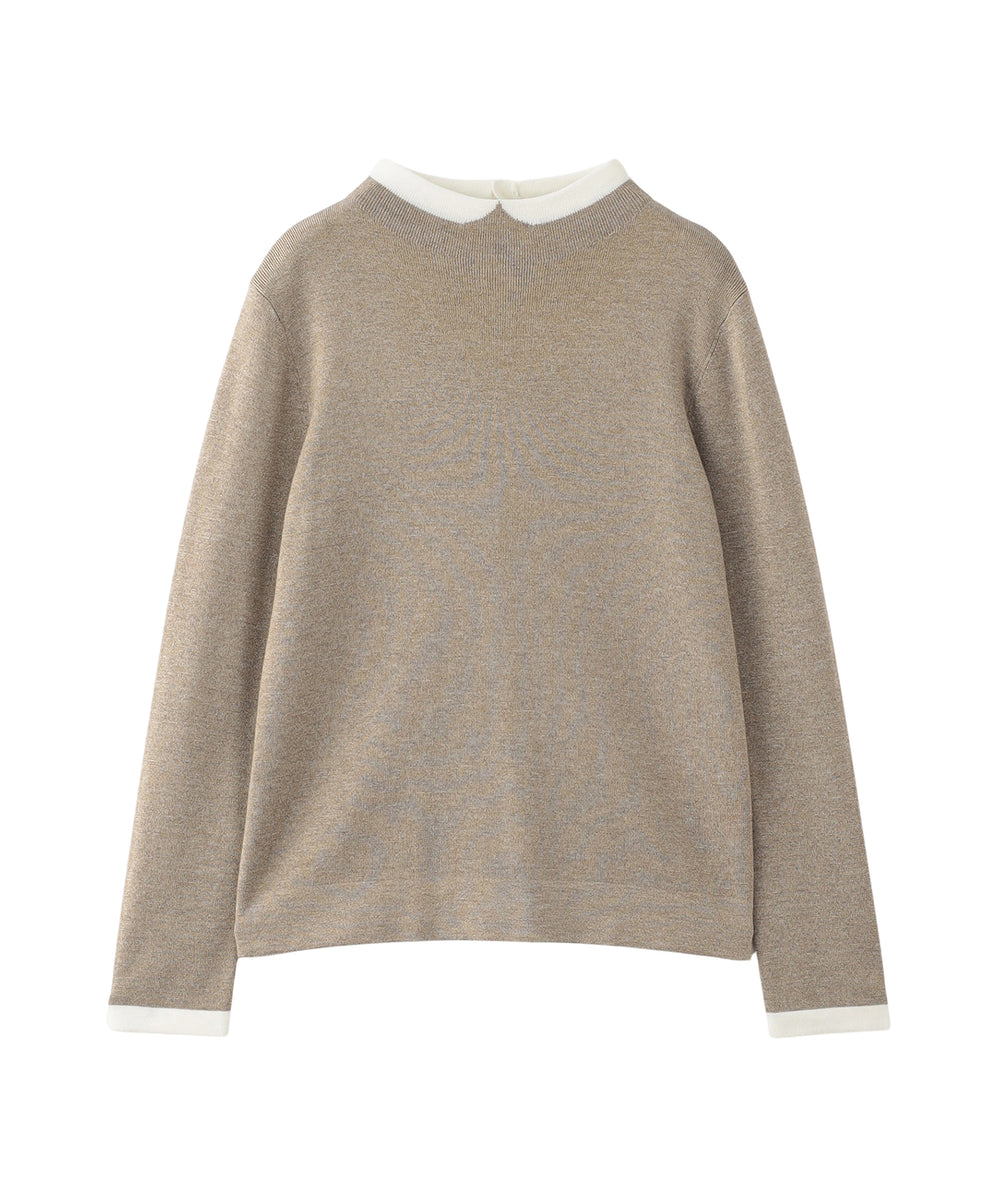 まりっちページ 2025年秋冬モデル】Cleric Collar Knit グリッター(トップス