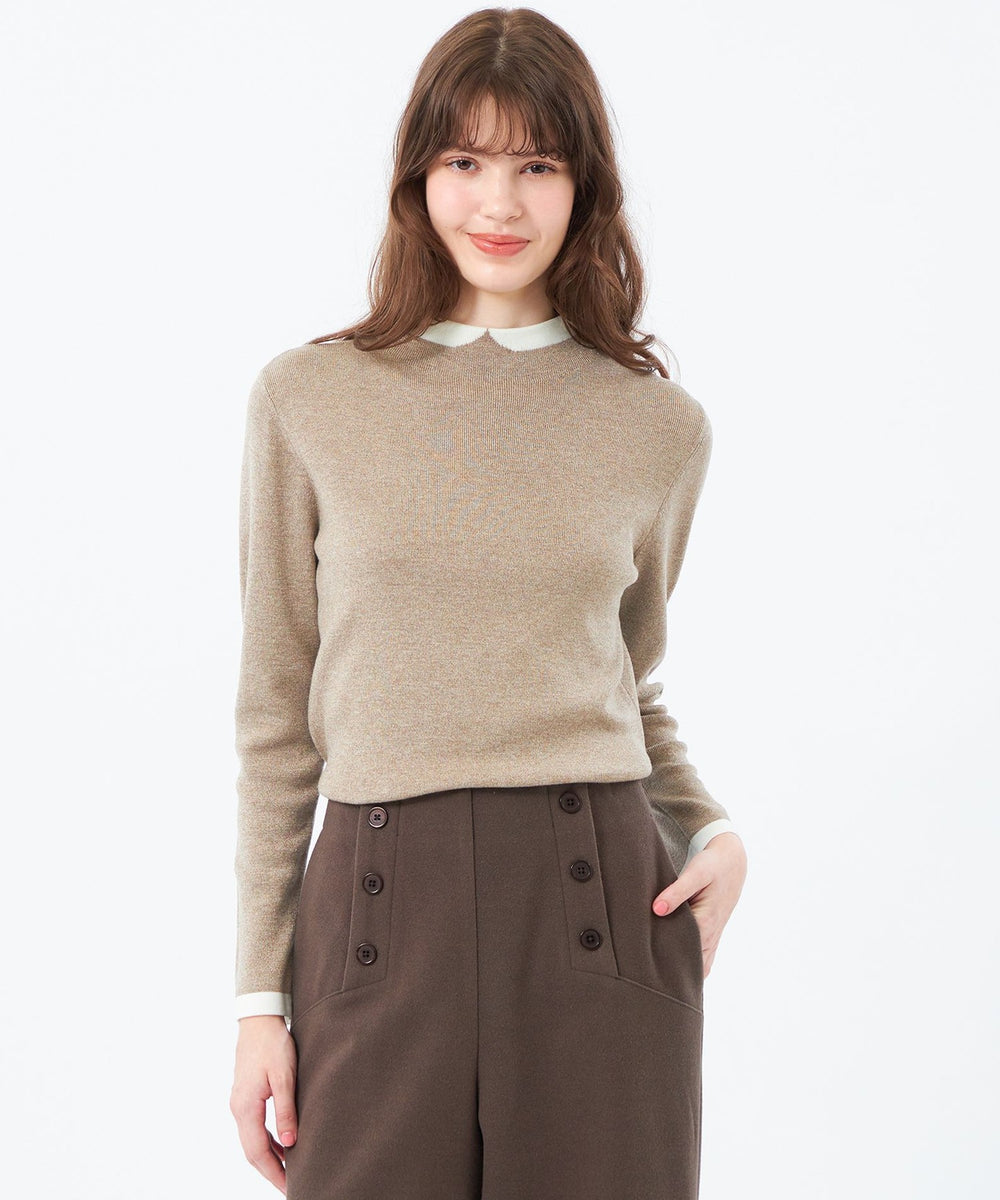 【美品】 マッキントッシュフィロソフィー Cleric Collar Knit Cleric Collar Knit ワイドフィット(トップス)｜MACKINTOSH PHILOSOPHY