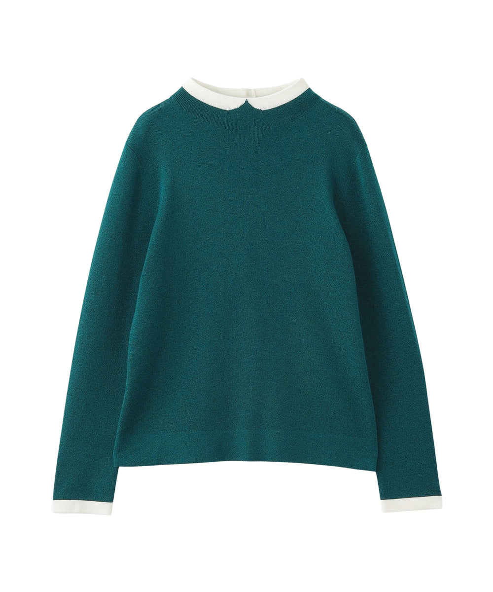 2025年秋冬モデル】Cleric Collar Knit グリッター(トップス