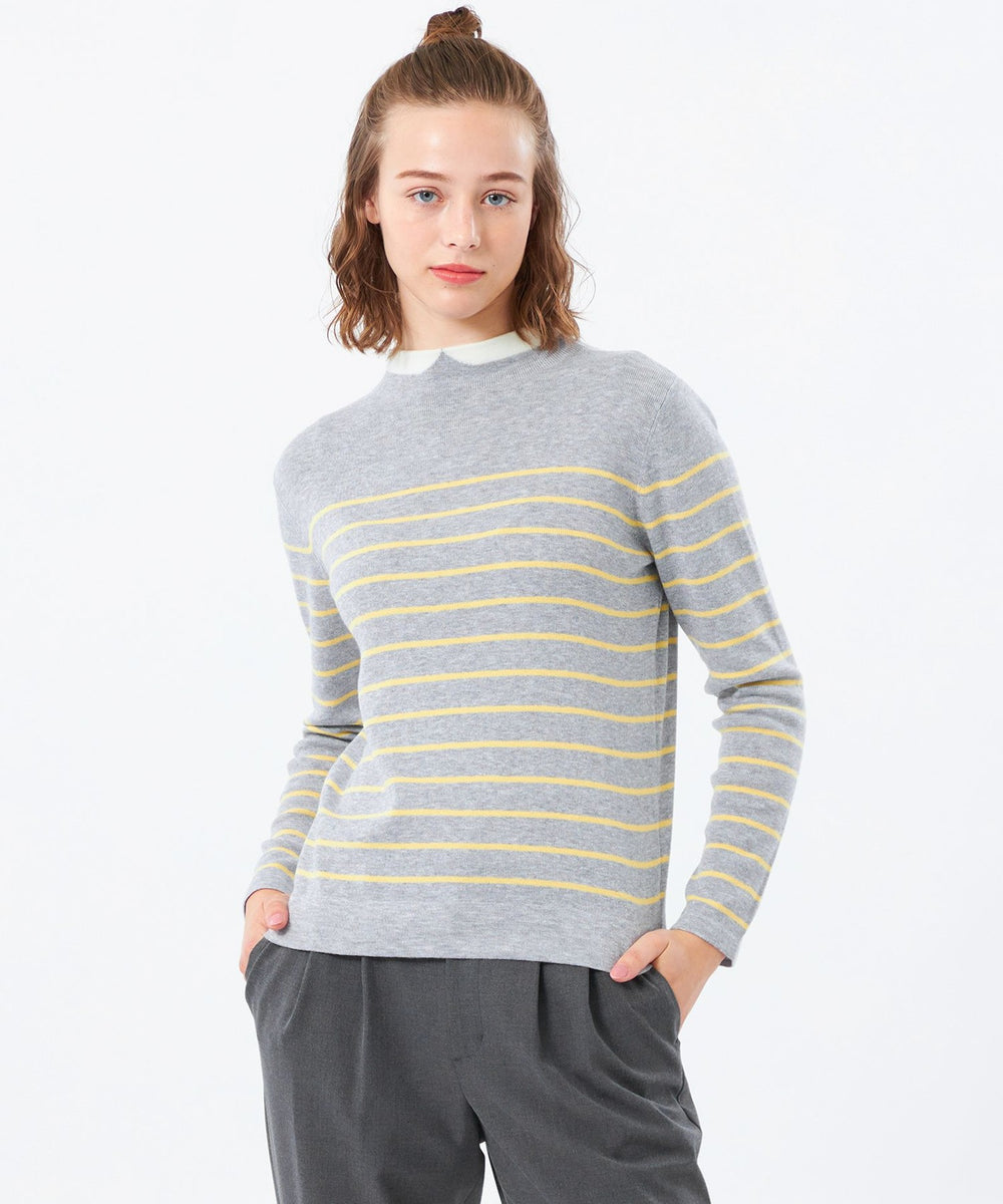 2025年秋冬モデル】Cleric Collar Knit ウールブレンド(トップス