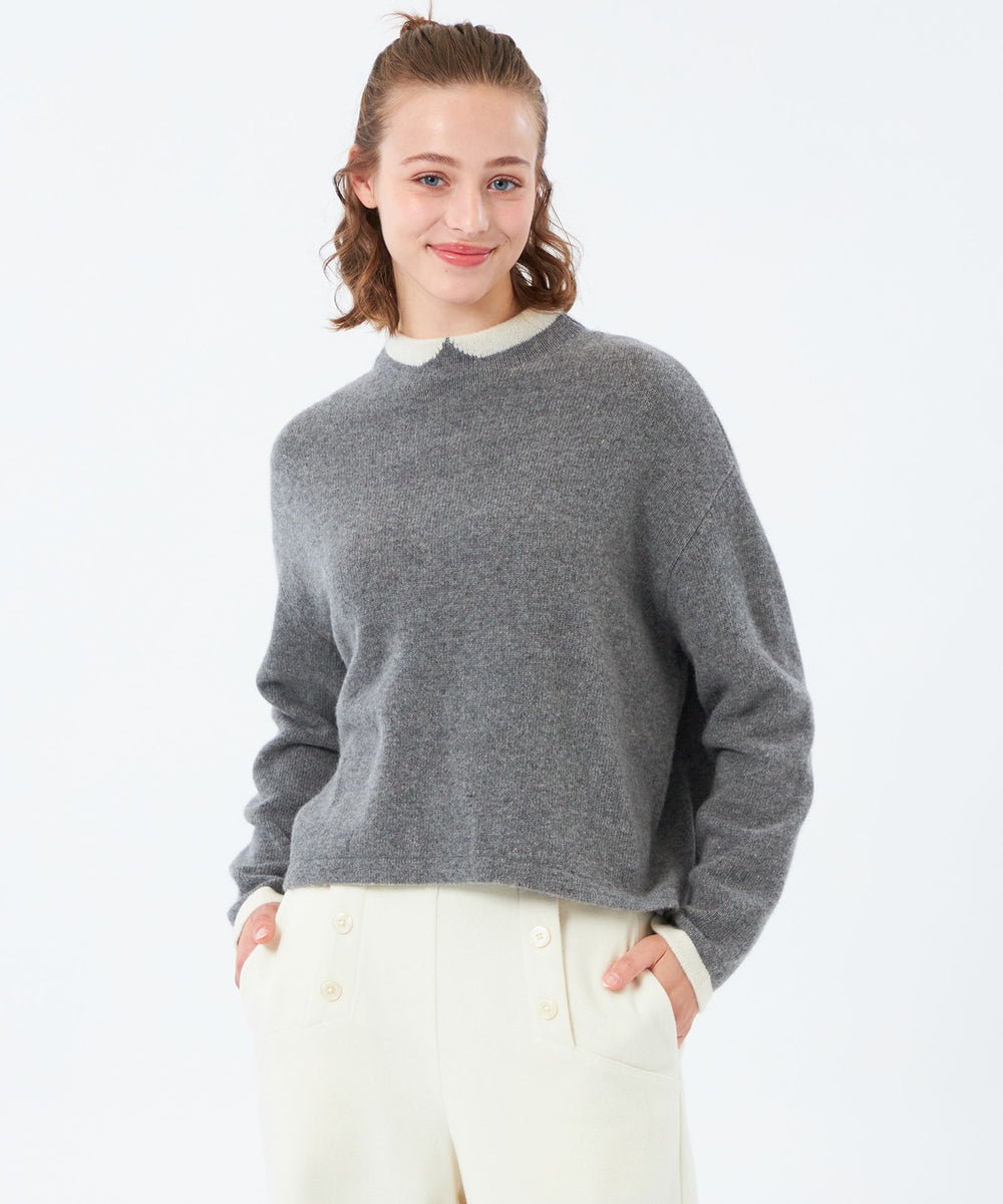 Cleric Collar Knit ウールカシミヤ製(トップス)｜MACKINTOSH